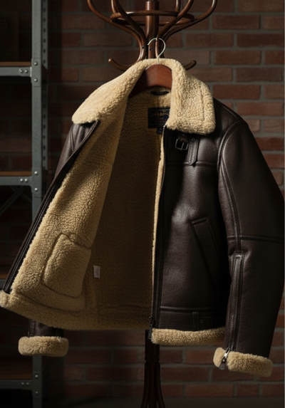 Martijn | Shearling Aviator Jas