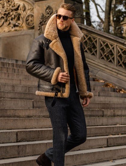Martijn | Shearling Aviator Jas